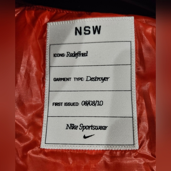 Nike Sportswear Space Destroyer Varsity Bomber Jacket Size Large DD6773-010 NWT - Picture 8 of 11